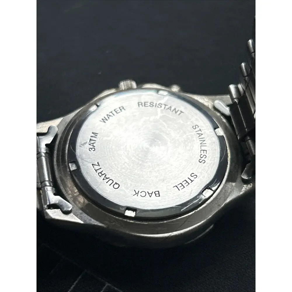 Del Mar Nautical Flag Men’s Light Up Watch